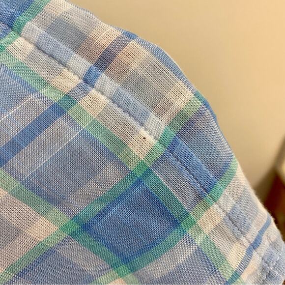 Vineyard Vines Plaid Long Sleeve Button Down 100% Cotton Tucker Shirt Mens Small - Picture 6 of 16